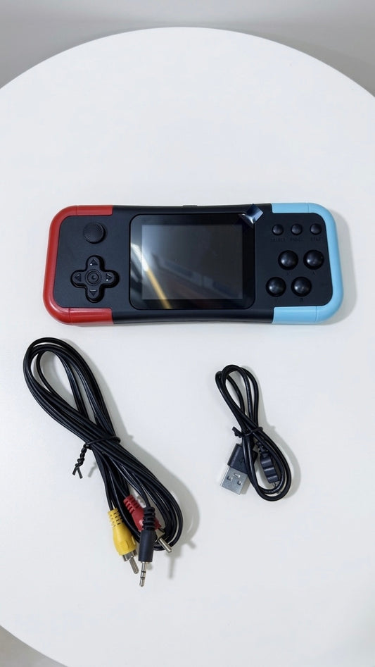 A12 Handheld Game Console - 666 Built-in Classic Games, 3.0-Inch Color Screen, Support for External Gamepad & TV Output, Portable Mini Video Game Player